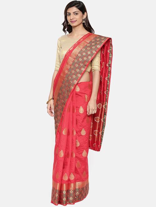 self design banarasi saree - 15974149 - Very Small Image - 1