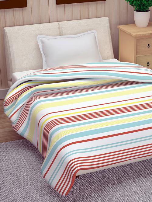 micro polyester 110 gsm stripes 1 pc single dohar / ac quilt - 15974270 - Very Small Image - 1