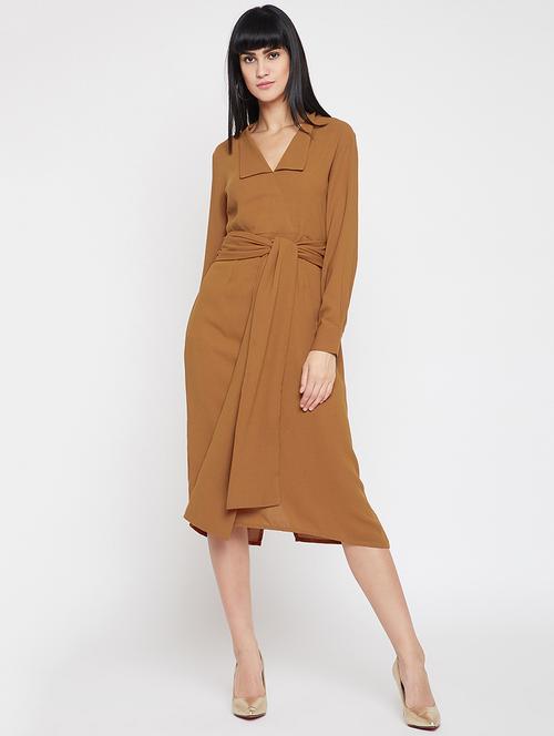 tie front a-line dress - 15974600 - Very Small Image - 1