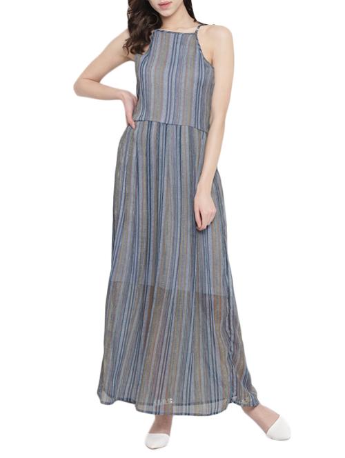 striped maxi dress - 15974721 - Very Small Image - 1