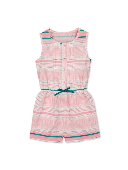 pink cotton playsuit - 15974755 - Very Small Image - 1