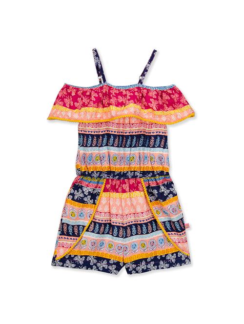 multi colored rayon playsuit - 15974758 - Very Small Image - 1