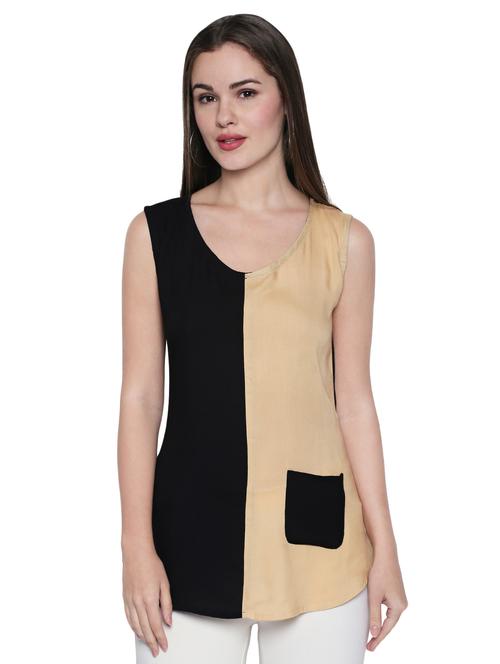 color block pocket patch tank top - 15975031 - Very Small Image - 1
