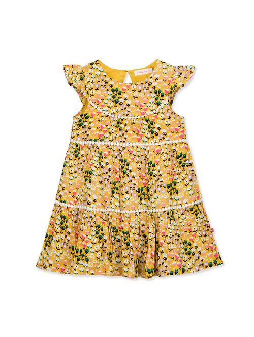 yellow viscose frock - 15975692 - Very Small Image - 1