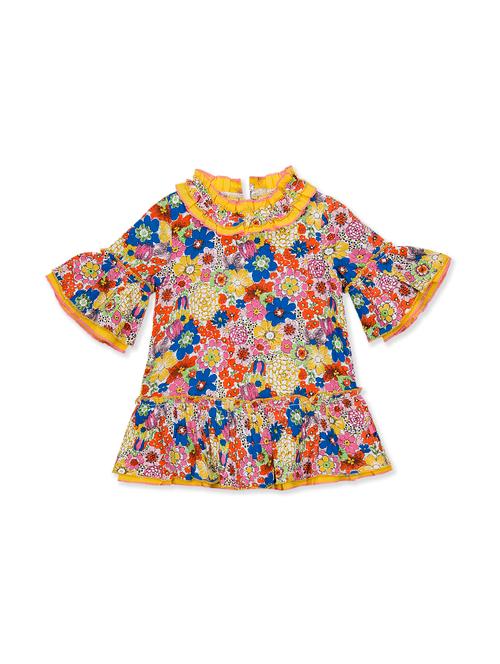 multi colored rayon frock - 15975693 - Very Small Image - 1