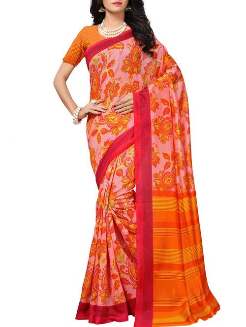 kalamkari printed saree with blouse - 15975794 - Very Small Image - 1