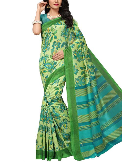 kalamkari printed saree with blouse - 15975795 - Very Small Image - 1