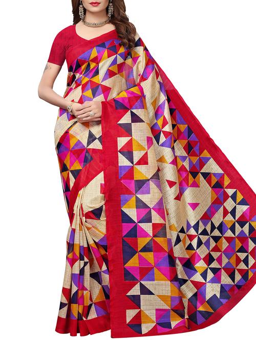 geometrical mysore silk saree with blouse - 15976244 - Very Small Image - 1