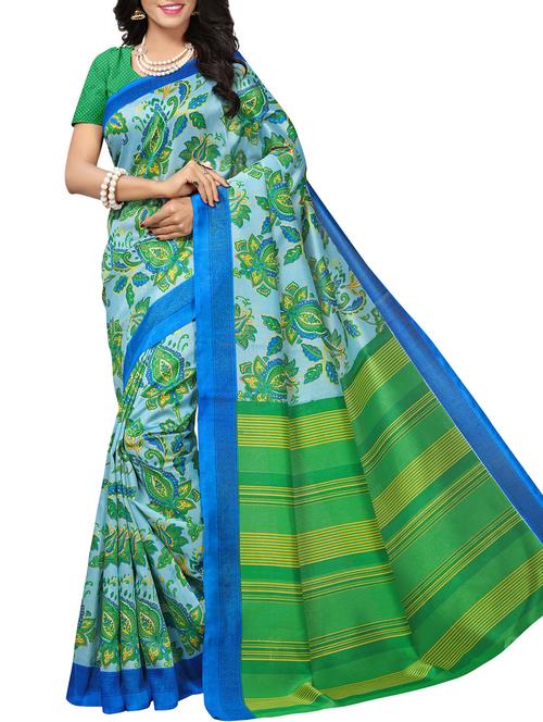 kalamkari printed saree with blouse - 15976285 - Very Small Image - 1