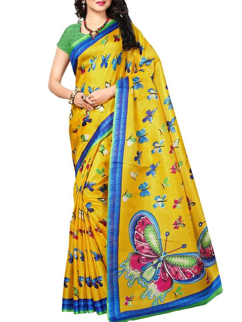 conversational printed saree with blouse - 15976305 - Very Small Image - 1