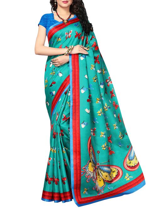 conversational printed saree with blouse - 15976307 - Very Small Image - 1