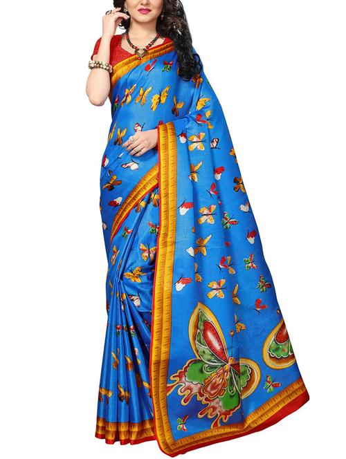 conversational printed saree with blouse - 15976308 - Very Small Image - 1