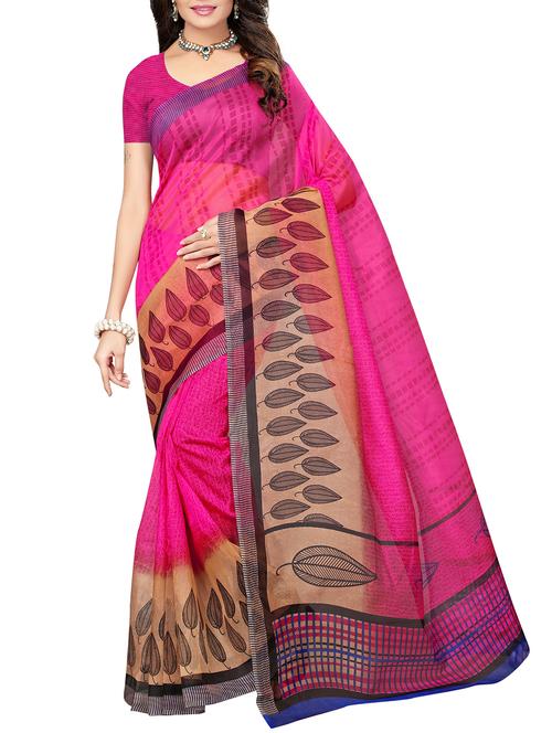 contrast border kota doria saree with blouse - 15976359 - Very Small Image - 1
