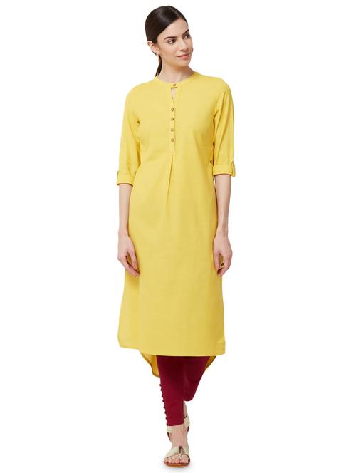 high low solid kurta - 15978177 - Very Small Image - 1