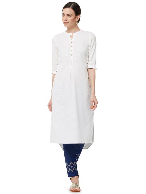 high low solid kurta - 15978182 - Very Small Image - 1