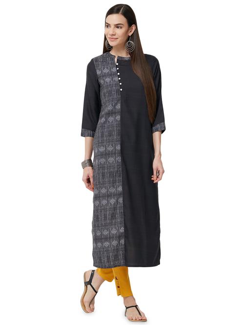 straight printed kurta - 15978183 - Very Small Image - 1