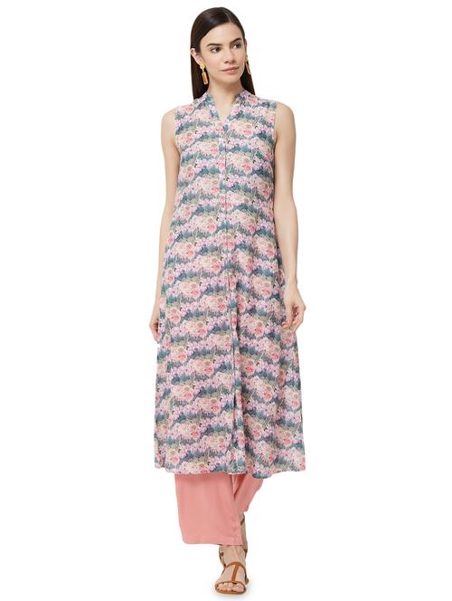 floral a-line kurta - 15978186 - Very Small Image - 1
