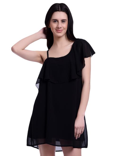 ruffle detail a-line dress - 15979257 - Very Small Image - 1