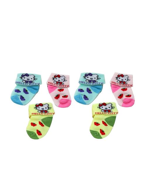 set of 6 multi colored cotton socks - 15979950 - Very Small Image - 1