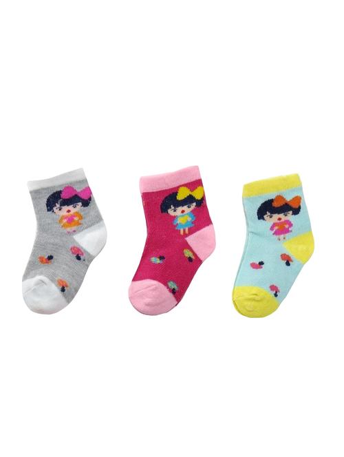 multi colored cotton sock - 15980002 - Very Small Image - 1