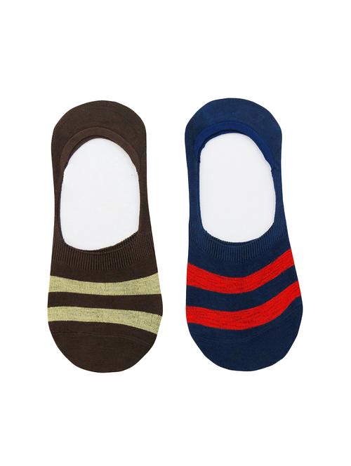 multi colored cotton no show sock - 15980232 - Very Small Image - 1