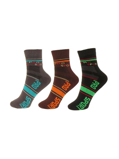 multi colored cotton ankle length sock - 15980233 - Very Small Image - 1