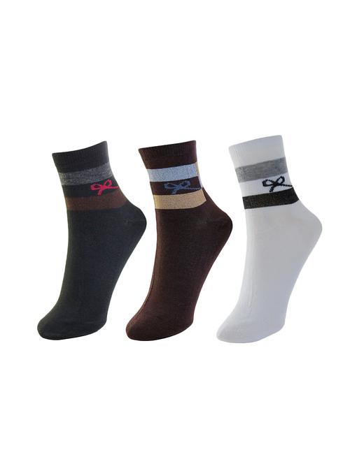multi colored cotton ankle length sock - 15980286 - Very Small Image - 1