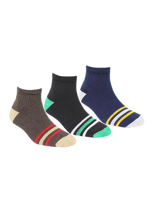 multi colored cotton ankle length sock - 15980310 - Very Small Image - 1