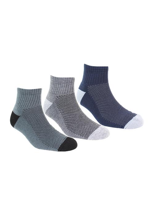 multi colored cotton ankle length sock - 15980324 - Very Small Image - 1