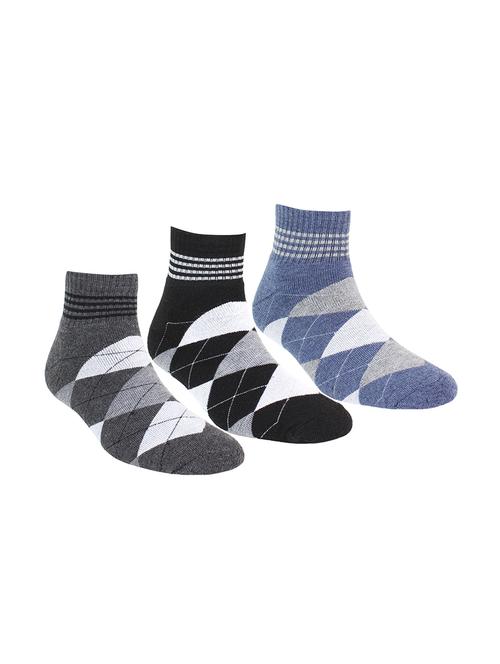 multi colored cotton ankle length sock - 15980329 - Very Small Image - 1