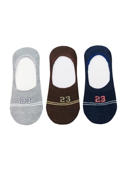 multi colored cotton no show sock - 15980340 - Very Small Image - 1