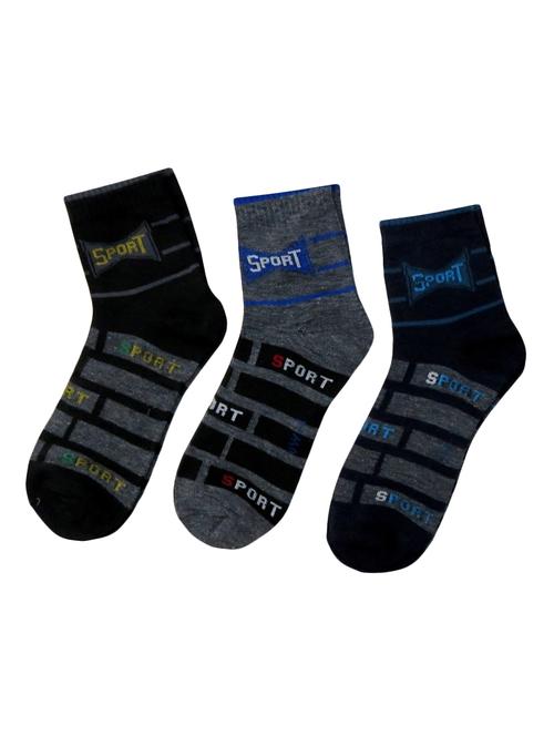 multi colored cotton ankle length sock - 15980351 - Very Small Image - 1