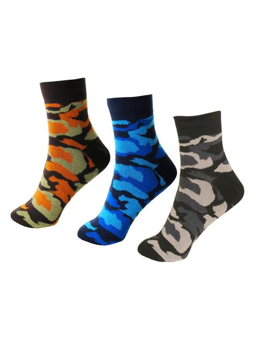 multi colored cotton ankle length sock - 15980365 - Very Small Image - 1