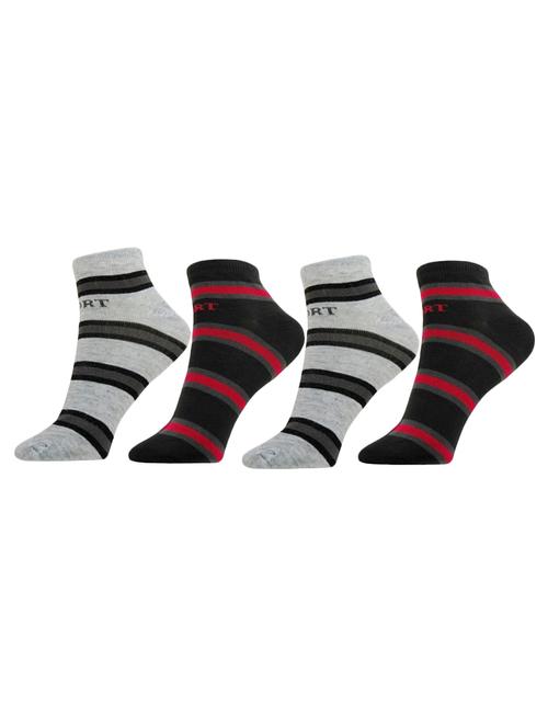 multi colored cotton ankle length sock - 15980370 - Very Small Image - 1