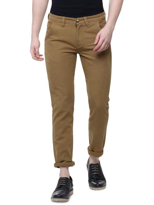 brown cotton chinos - 15981618 - Very Small Image - 1