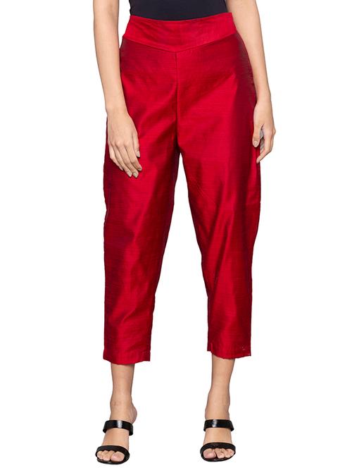 solid straight tapered pant - 15983315 - Very Small Image - 1