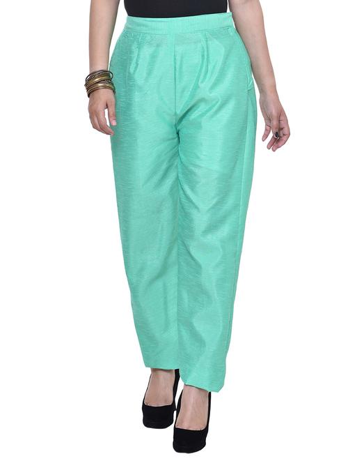 elastic waist high rise trouser - 15983682 - Very Small Image - 1