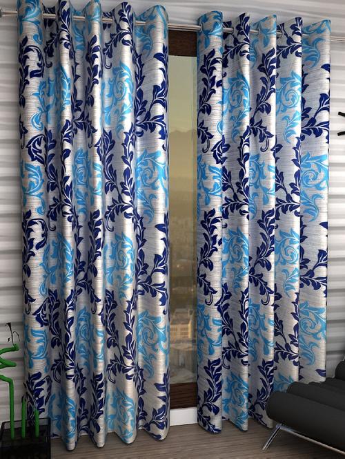 set of 2 polyester door curtains - 15984178 - Very Small Image - 1
