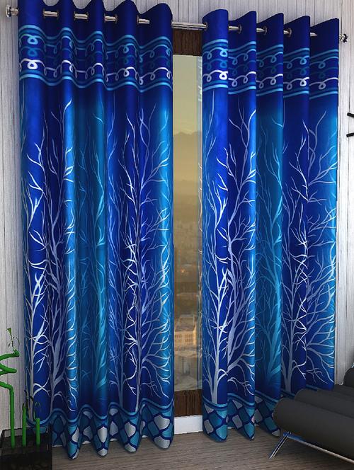 set of 2 polyester door curtains - 15984207 - Very Small Image - 1