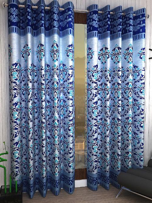 set of 2 polyester door curtains - 15984211 - Very Small Image - 1