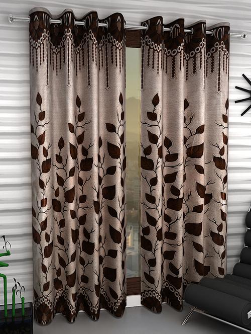 set of 2 polyester door curtains - 15984225 - Very Small Image - 1