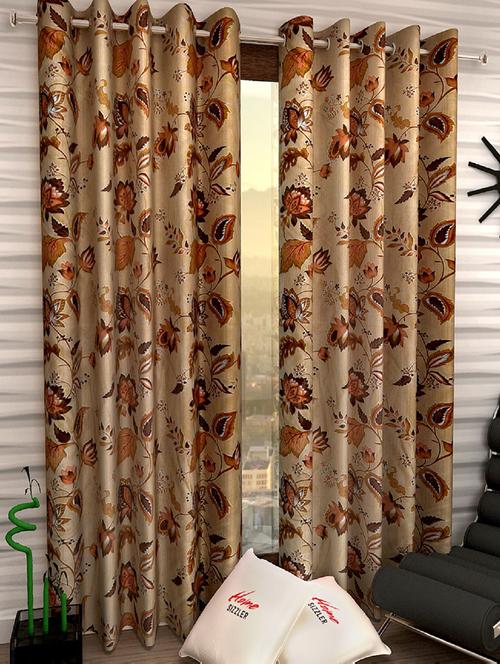 set of 2 polyester door curtains - 15984242 - Very Small Image - 1
