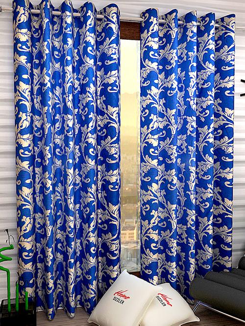 set of 2 polyester door curtains - 15984247 - Very Small Image - 1