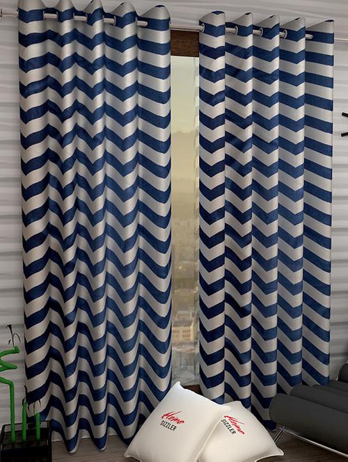 set of 2 polyester door curtains - 15984256 - Very Small Image - 1