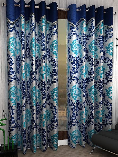 set of 2 polyester door curtains - 15984281 - Very Small Image - 1