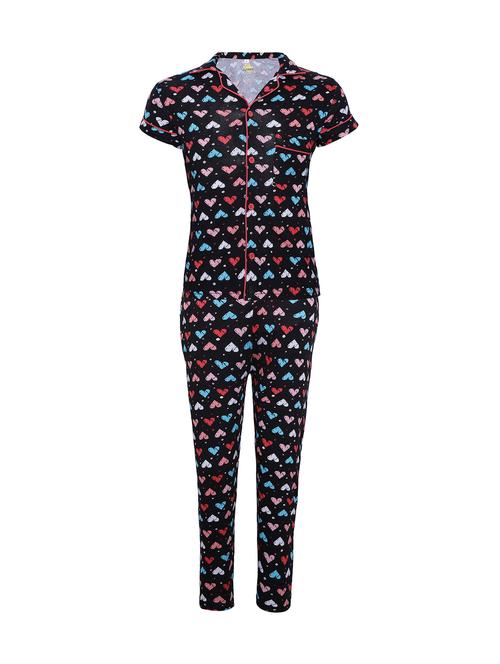 black cotton pyjama set - 15984907 - Very Small Image - 1
