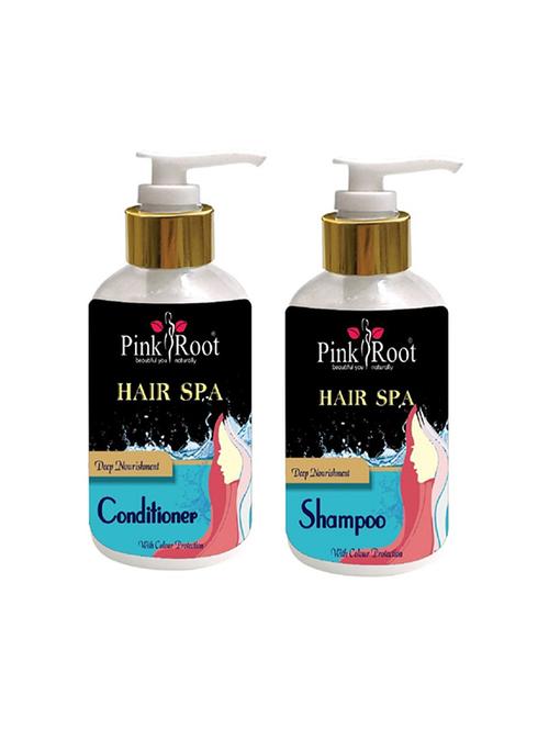 pink root hair spa conditioner and shampoo - 15985115 - Very Small Image - 1