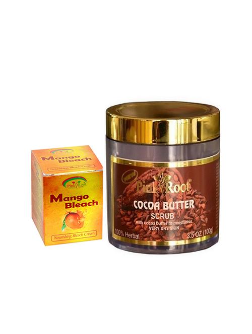 pink root cocoa butter scrub with mango bleach 50gm - 15985473 - Very Small Image - 1