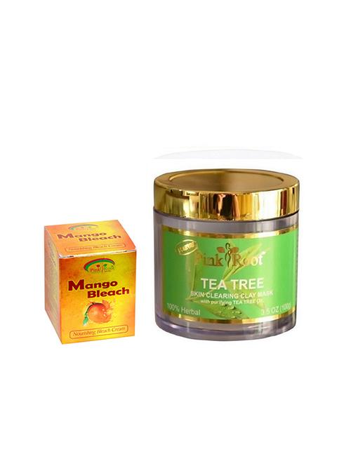 pink root tea tree mask with mango bleach 50gm - 15985481 - Very Small Image - 1