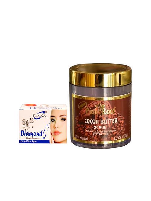 pink root cocoa butter scrub with diamond bleach - 15985549 - Very Small Image - 1